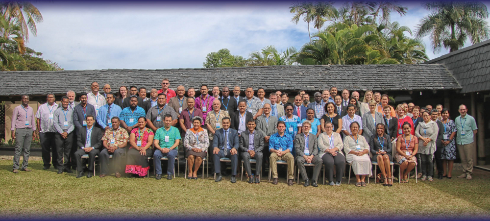 Une partie de la délégation ayant participé à l'atelier "Pacific Quality Infrastructure Initiative Regional Workshop" - Iles Fidji - sept 2019