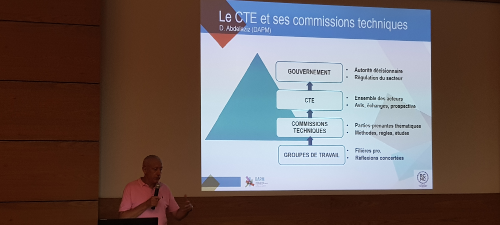 Djamil Abdelaziz, directeur adjoint de la DAPM, présentant les modifications de la délibération n° 115 au CTE du 18 février 2020