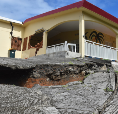 Quelques dégâts visibles sur les constructions - Martinique novembre 2020